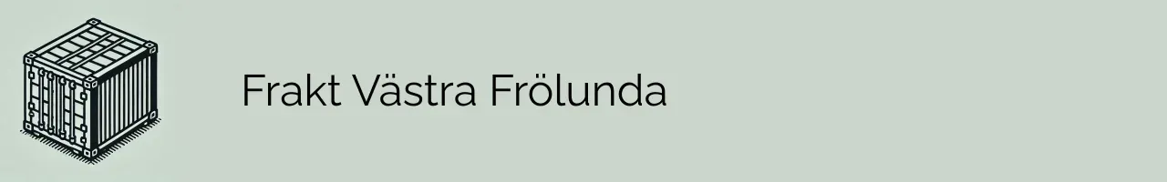 Frakt Västra Frölunda